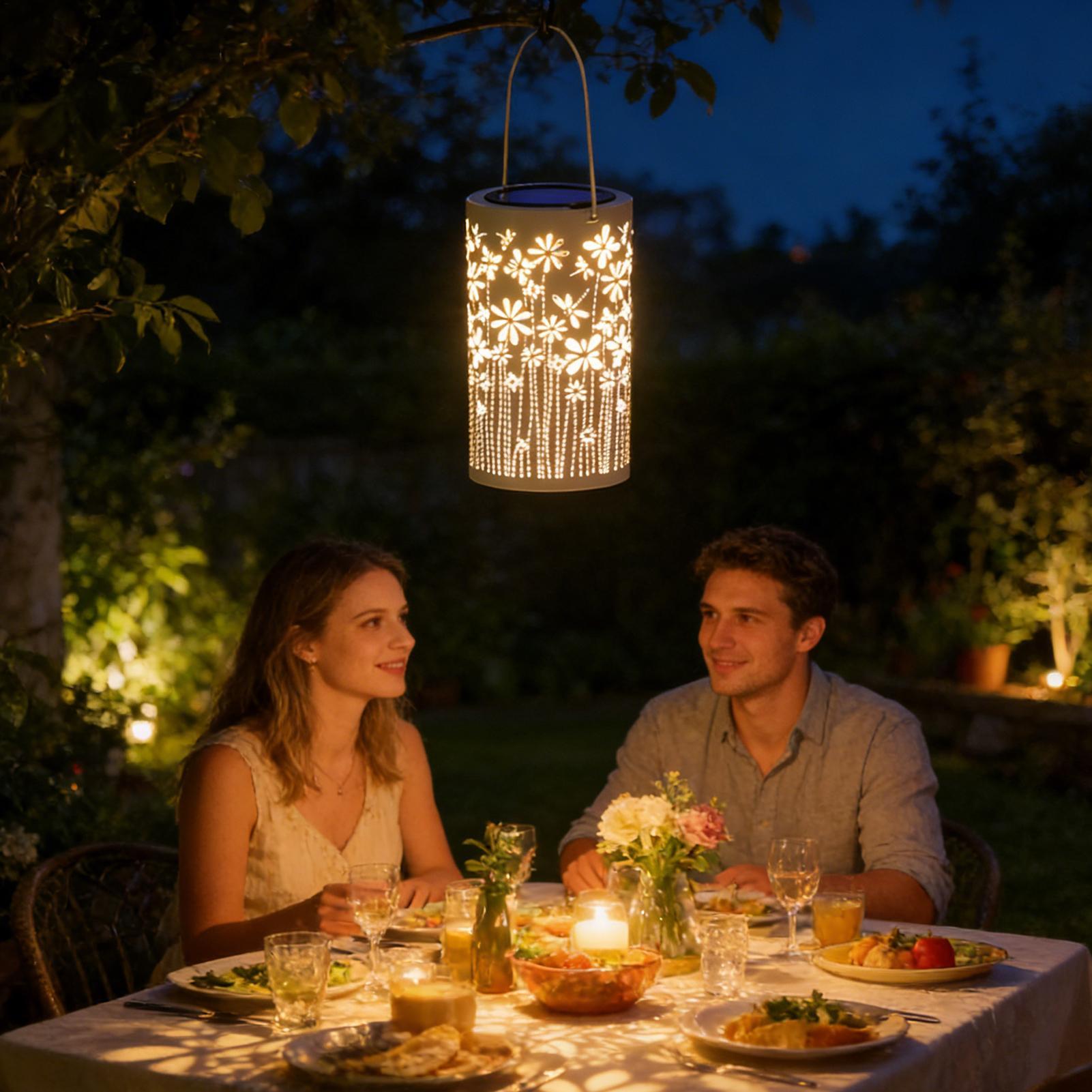 Outdoor Lighting Yard Decoration - โคมไฟกลางแจ้งสำหรับระเบียง โคมไฟดอกไม้กันน้ำ ของตกแต่ง ไฟพลังงานแสงอาทิตย์ ทางเดินกลางแจ้งสำหรับสวน ภายนอกทางเดิน