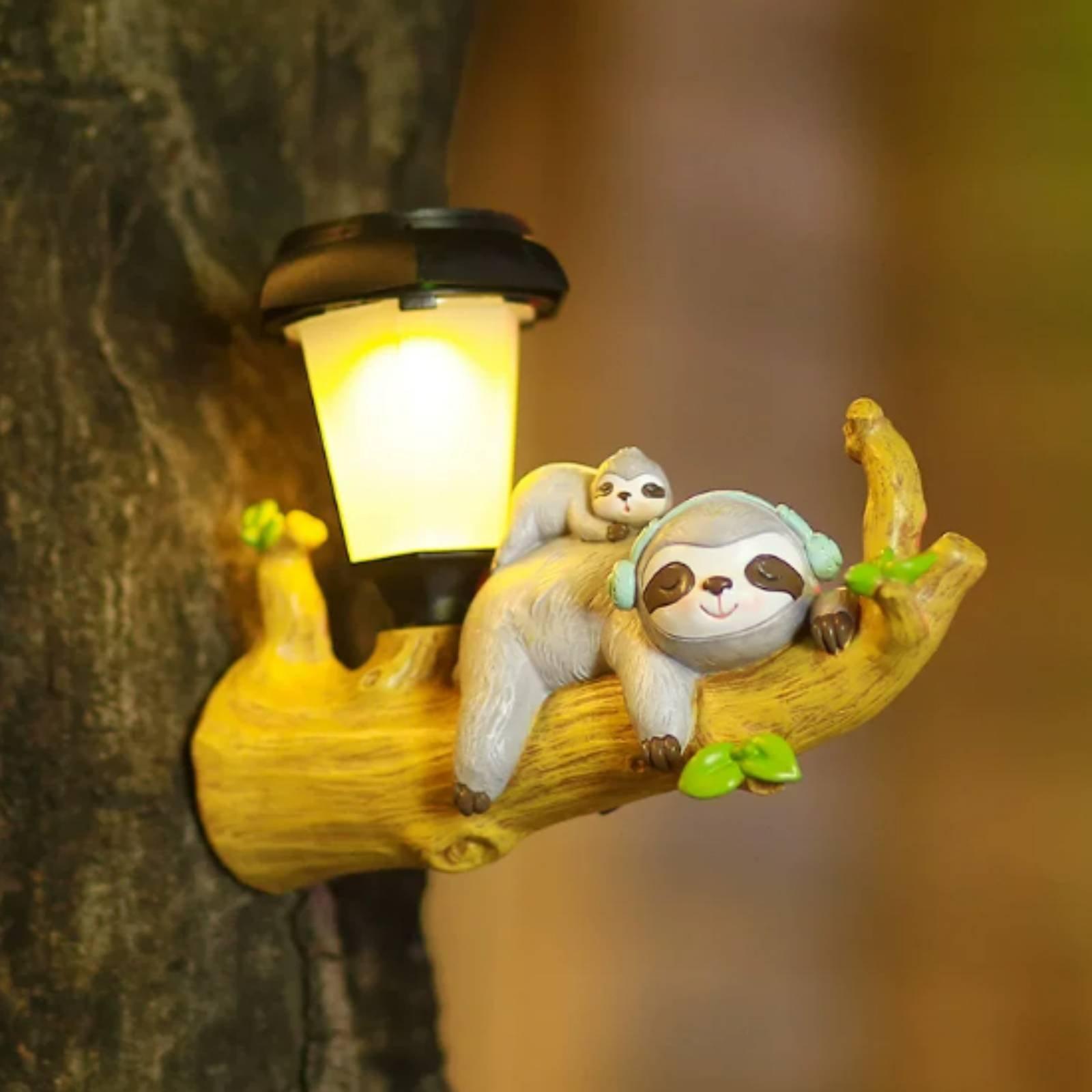 Outdoor Lighting Yard Decoration - โคมไฟแขวนกลางแจ้งพลังงานแสงอาทิตย์เรซิ่นลายสัตว์โคมไฟสวนกันน้ำสำหรับตกแต่งลานบ้าน
