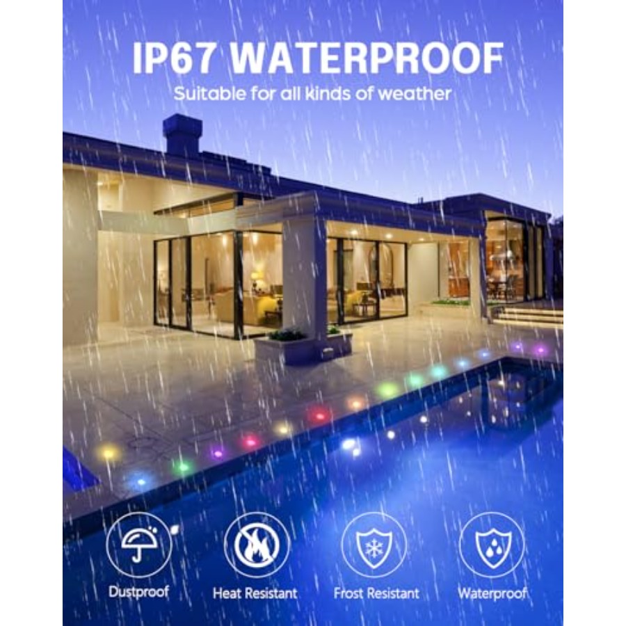 ชุดไฟ RGB สำหรับตกแต่งพื้น พร้ - Outdoor Lighting Kit With Transformer บทวิจารณ์และราคา