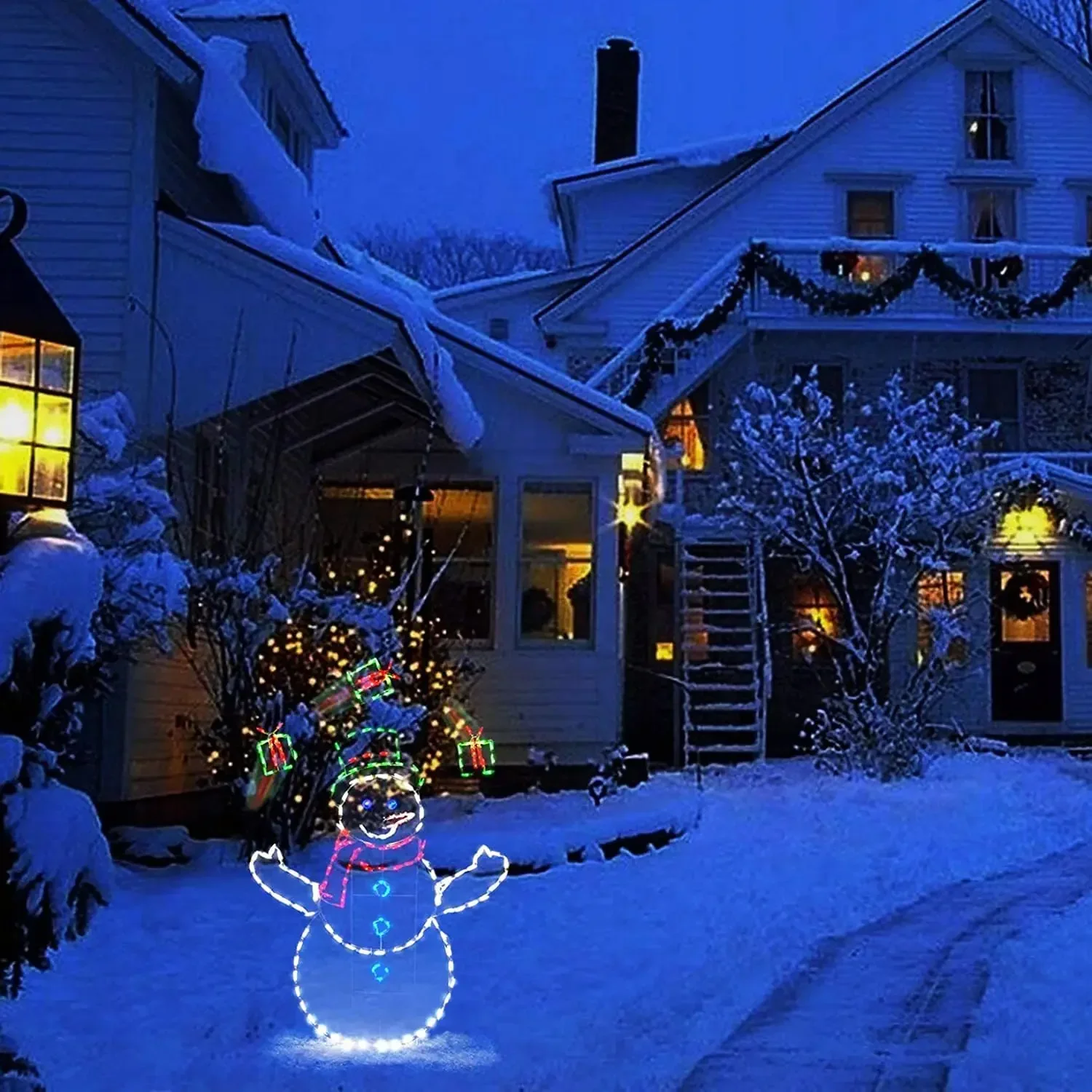 ไฟประดับลูกโลกหิมะเคลื่อนไหว L - Outdoor Lighting Gazebo บทวิจารณ์และราคา