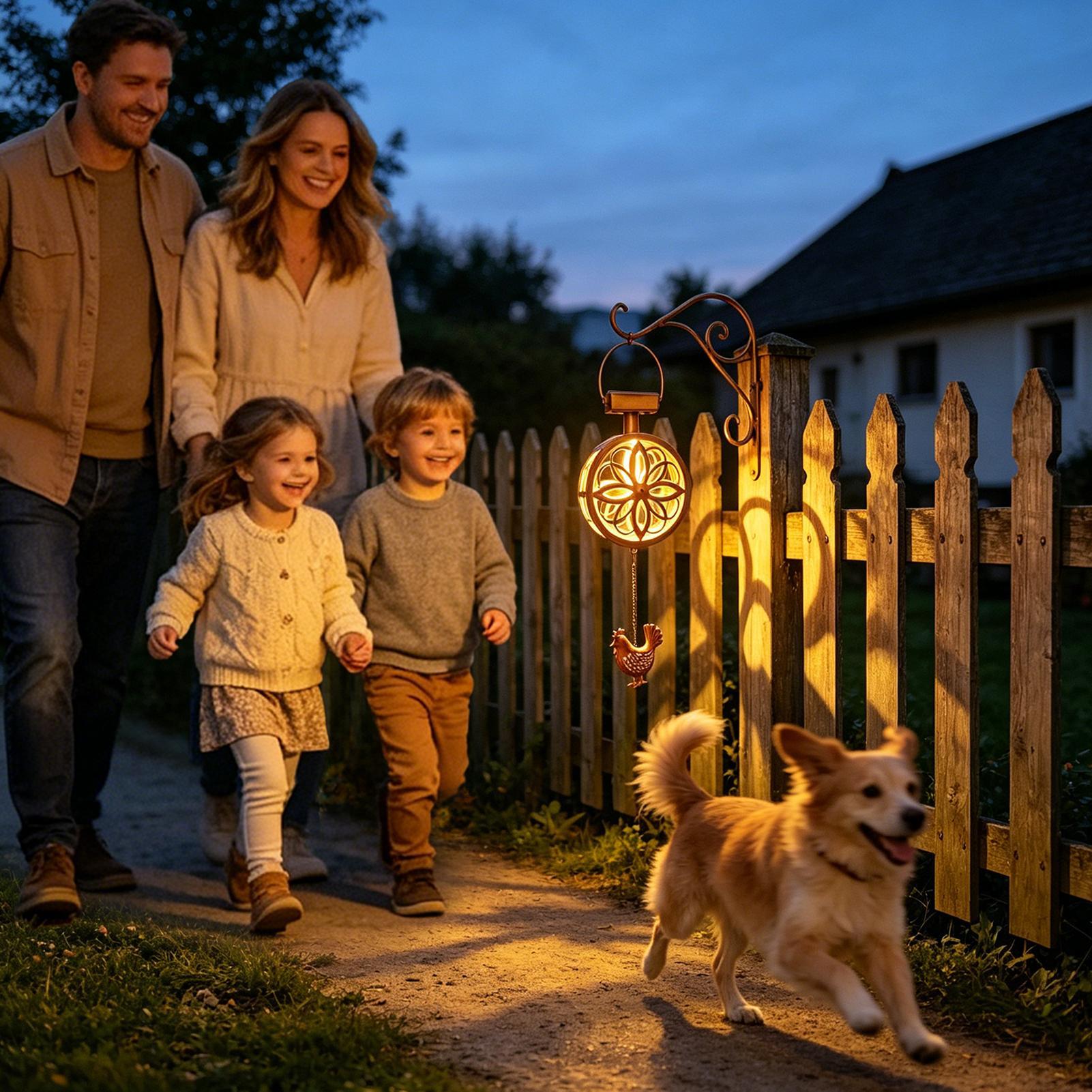 โคมไฟแขวนโซลาร์เซลล์กลางแจ้ง ร - Outdoor Lighting Yard Decoration บทวิจารณ์และราคา