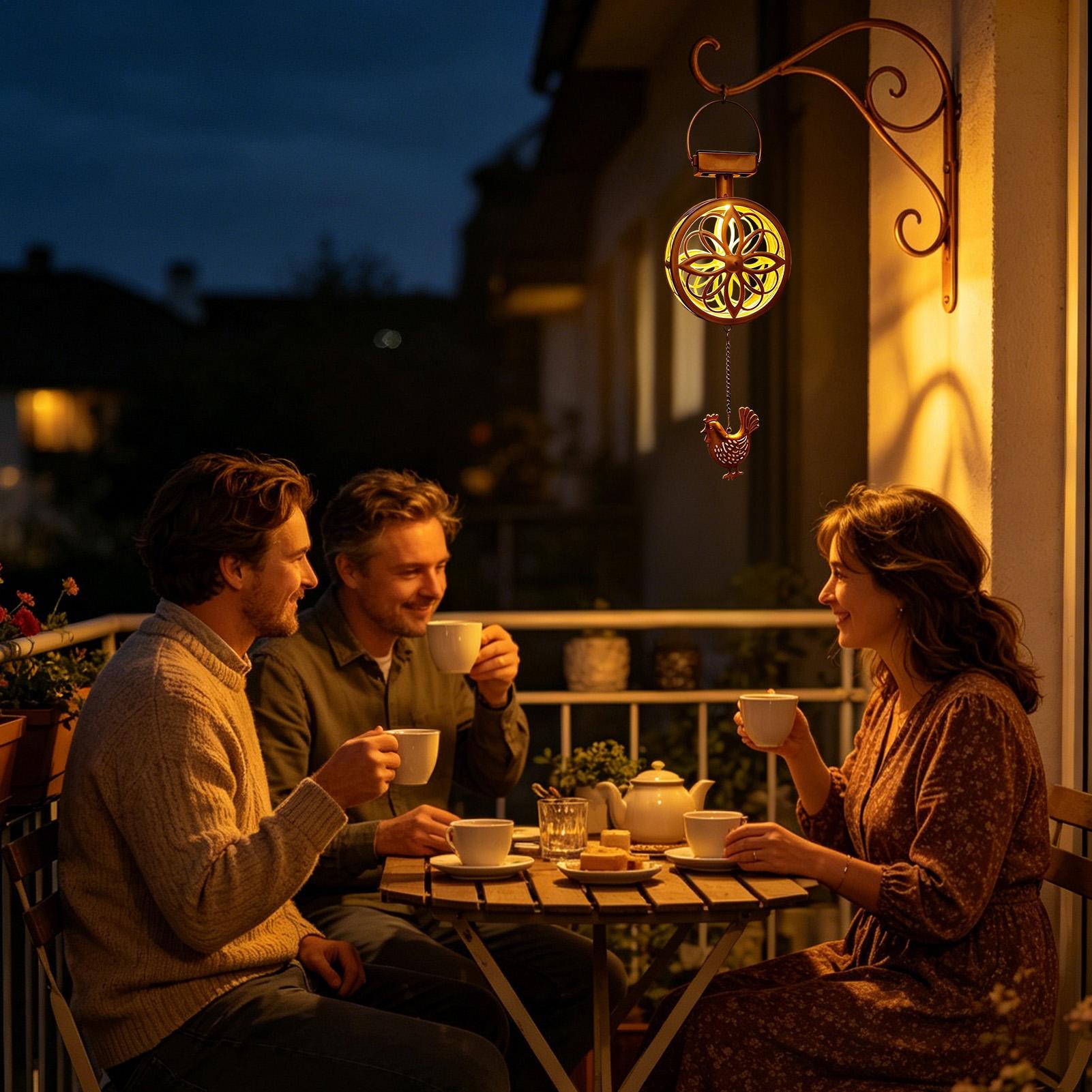 โคมไฟแขวนโซลาร์เซลล์กลางแจ้ง ร - Outdoor Lighting Yard Decoration บทวิจารณ์และราคา