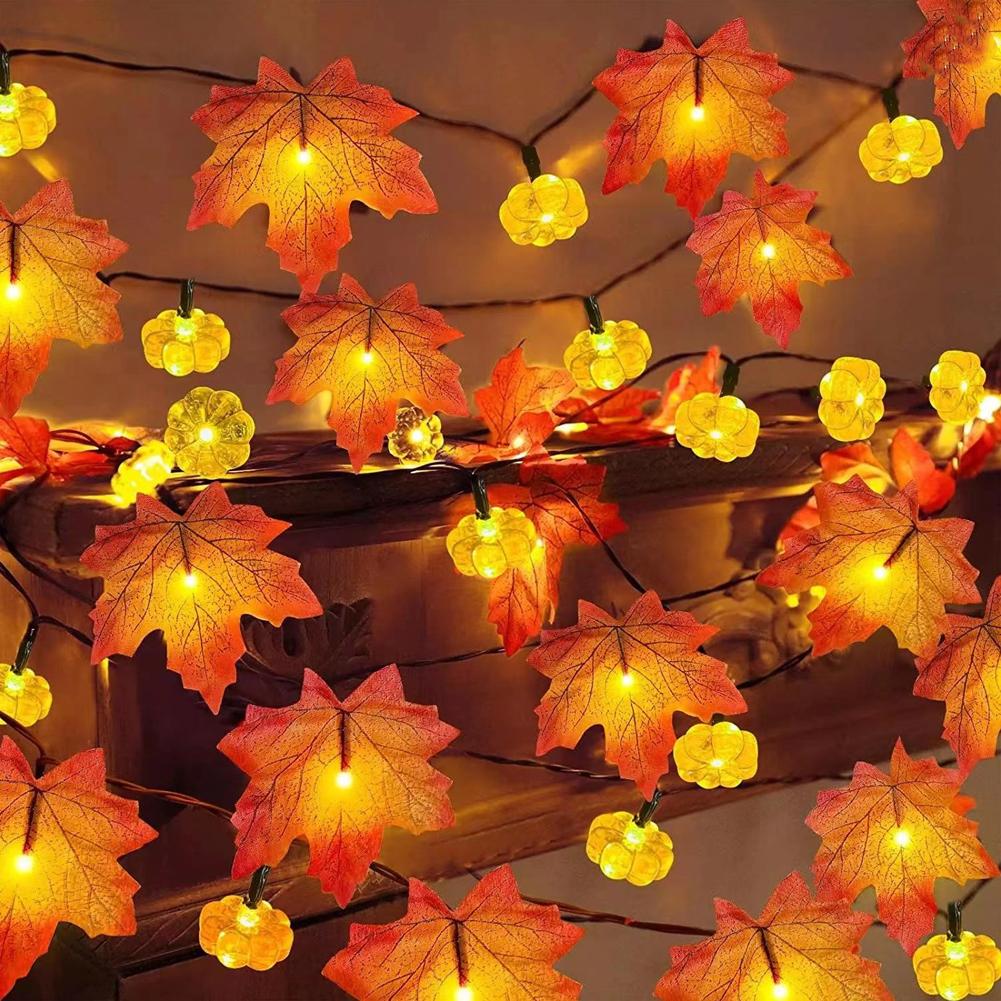 ไฟประดับรูปใบเมเปิลและฟักทองแบ - Outdoor Lighting On House บทวิจารณ์และราคา