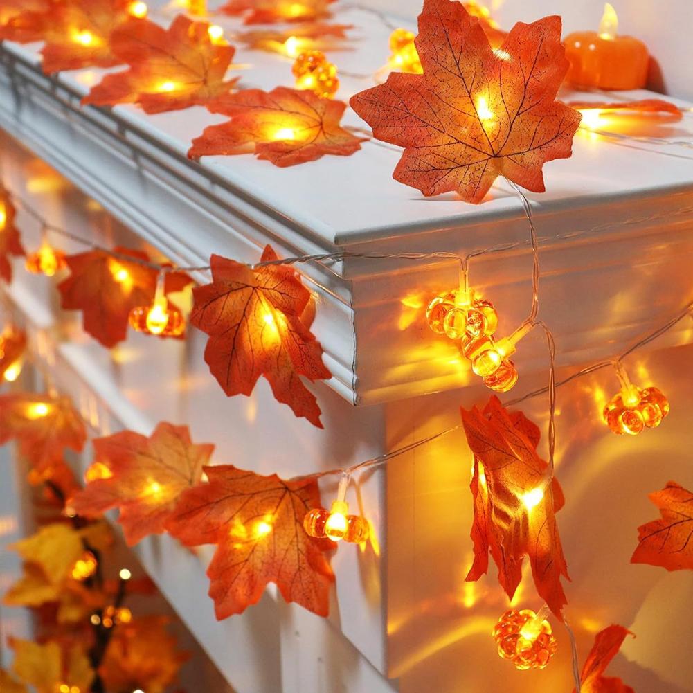 ไฟประดับรูปใบเมเปิลและฟักทองแบ - Outdoor Lighting On House บทวิจารณ์และราคา