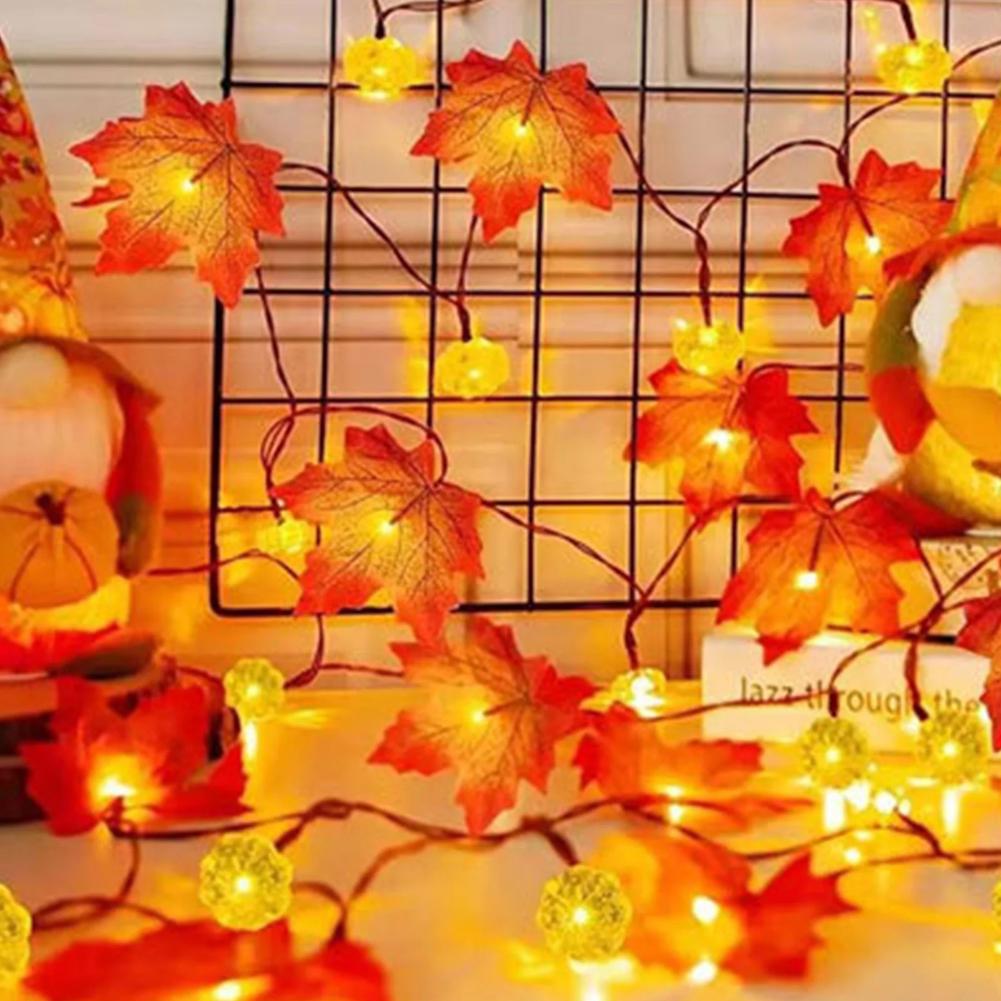 ไฟประดับรูปใบเมเปิลและฟักทองแบ - Outdoor Lighting On House บทวิจารณ์และราคา