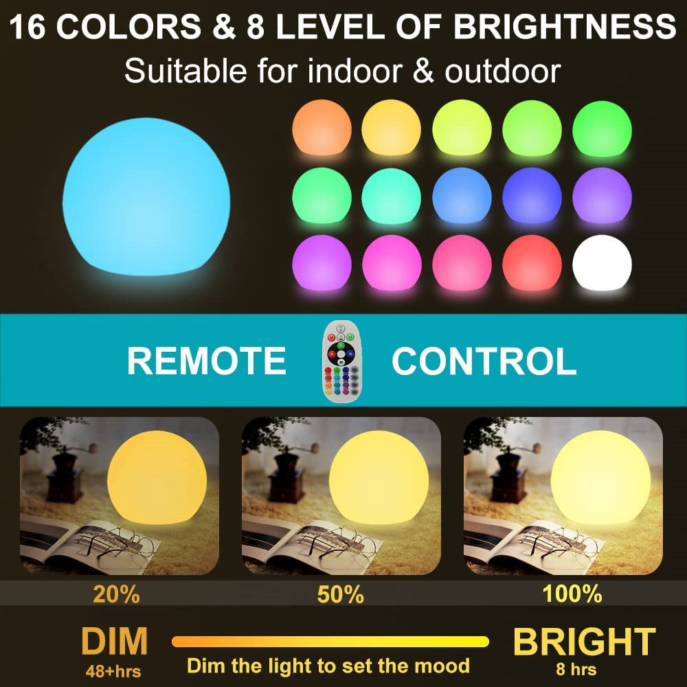 LED เรืองแสง Ball Light สําหรั - Outdoor Lighting Gazebo บทวิจารณ์และราคา
