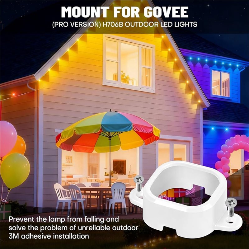 ขายึด 65 ชิ้นสำหรับไฟกลางแจ้งโ - Outdoor Lighting Govee บทวิจารณ์และราคา