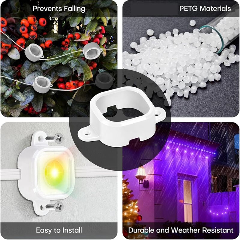 ขายึด 65 ชิ้นสำหรับไฟกลางแจ้งโ - Outdoor Lighting Govee บทวิจารณ์และราคา