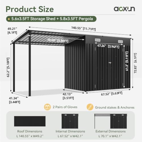โรงเก็บของกลางแจ้งขนาด 6x4 ฟุต - Outdoor Lighting Gazebo บทวิจารณ์และราคา