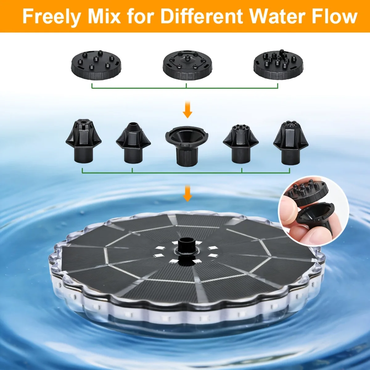 น้ำพุพลังงานแสงอาทิตย์ 3.5W สำ - Outdoor Lighting Ground บทวิจารณ์และราคา