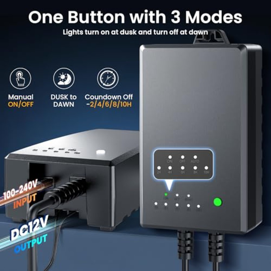 ชุดไฟส่องสว่างภูมิทัศน์กลางแจ้ - Outdoor Lighting Kit With Transformer บทวิจารณ์และราคา