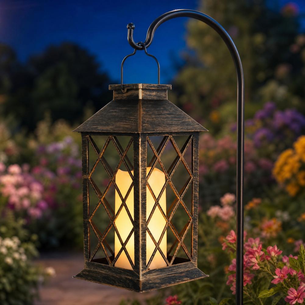 โคมไฟพลังงานแสงอาทิตย์แบบย้อนย - Outdoor Lighting Yard Decoration บทวิจารณ์และราคา