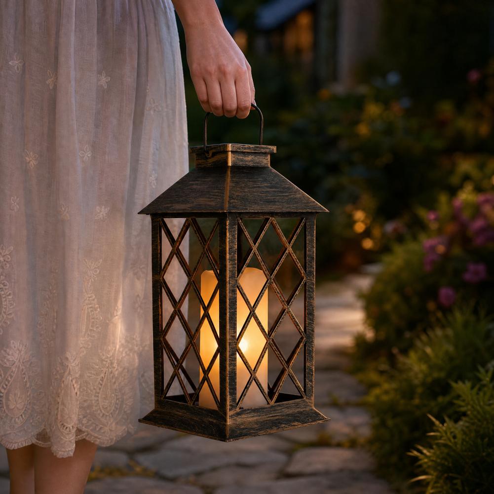 โคมไฟพลังงานแสงอาทิตย์แบบย้อนย - Outdoor Lighting Yard Decoration บทวิจารณ์และราคา