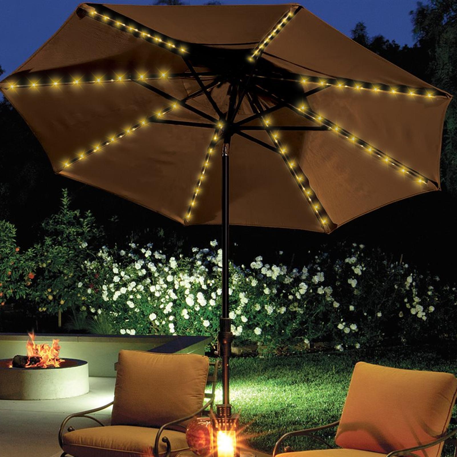 ไฟประดับร่มโซลาร์เซลล์ 104 LED - Outdoor Lighting Gazebo บทวิจารณ์และราคา
