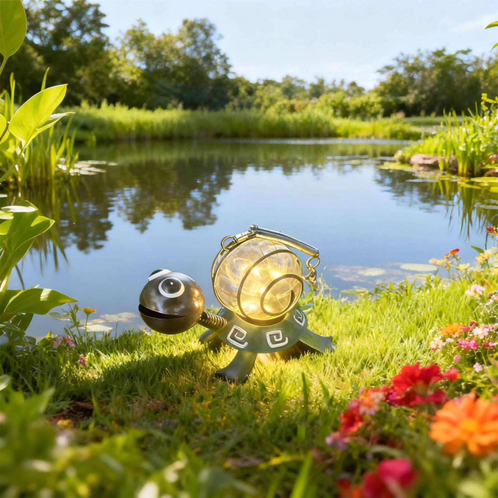 ไฟโซลาร์รูปเต่าสำหรับตกแต่งสวน - Outdoor Lighting Yard Decoration บทวิจารณ์และราคา