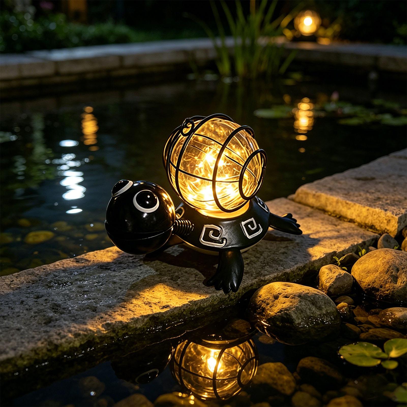 ไฟโซลาร์รูปเต่าสำหรับตกแต่งสวน - Outdoor Lighting Yard Decoration บทวิจารณ์และราคา
