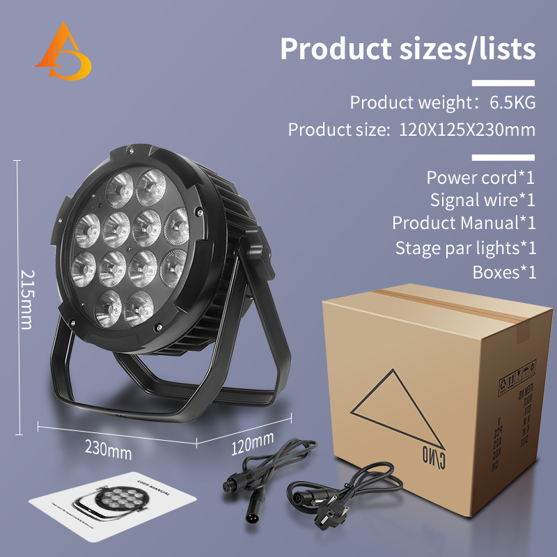 IP65 กันน้ํา 12X18W 6in1 แบตเต - Outdoor Lighting On House บทวิจารณ์และราคา