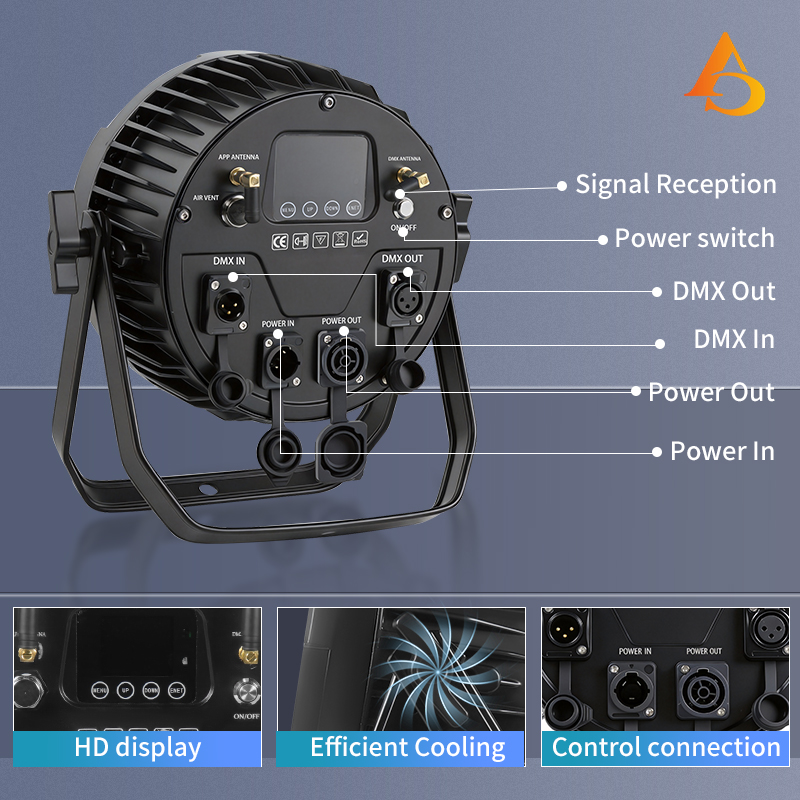 IP65 กันน้ํา 12X18W 6in1 แบตเต - Outdoor Lighting On House บทวิจารณ์และราคา
