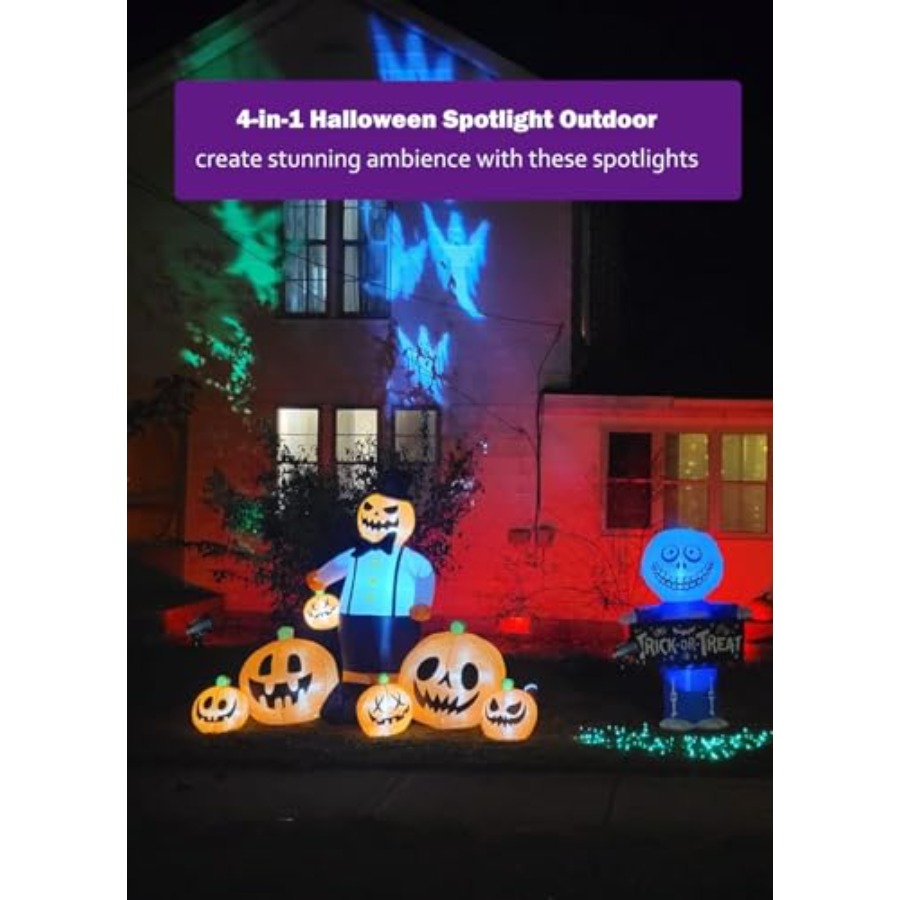 ไฟสปอตไลท์กลางแจ้งสำหรับฮาโลวี - Outdoor Lighting Kit With Transformer บทวิจารณ์และราคา