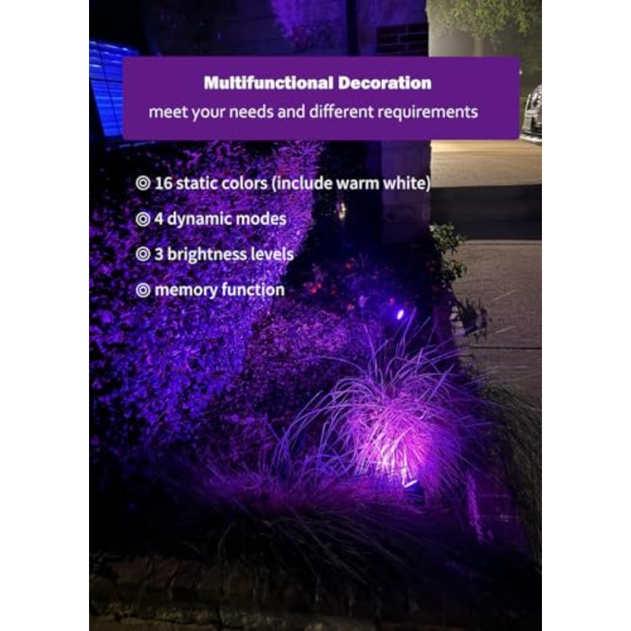 ไฟสปอตไลท์กลางแจ้งสำหรับฮาโลวี - Outdoor Lighting Kit With Transformer บทวิจารณ์และราคา