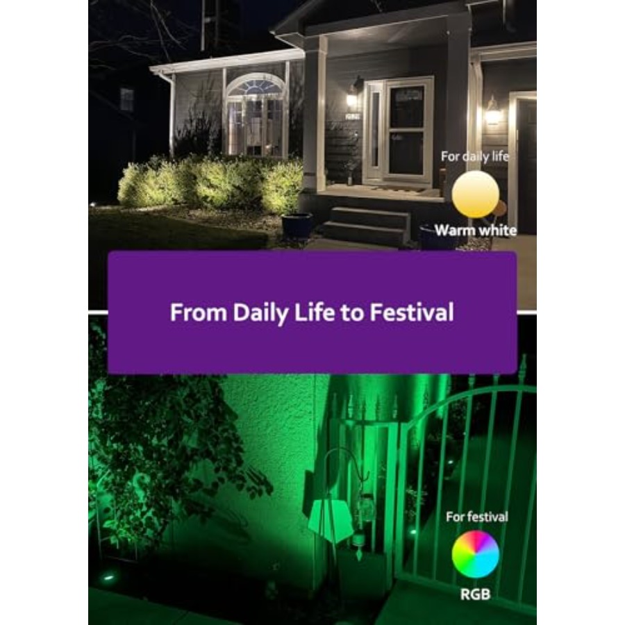 ไฟสปอตไลท์กลางแจ้งสำหรับฮาโลวี - Outdoor Lighting Kit With Transformer บทวิจารณ์และราคา
