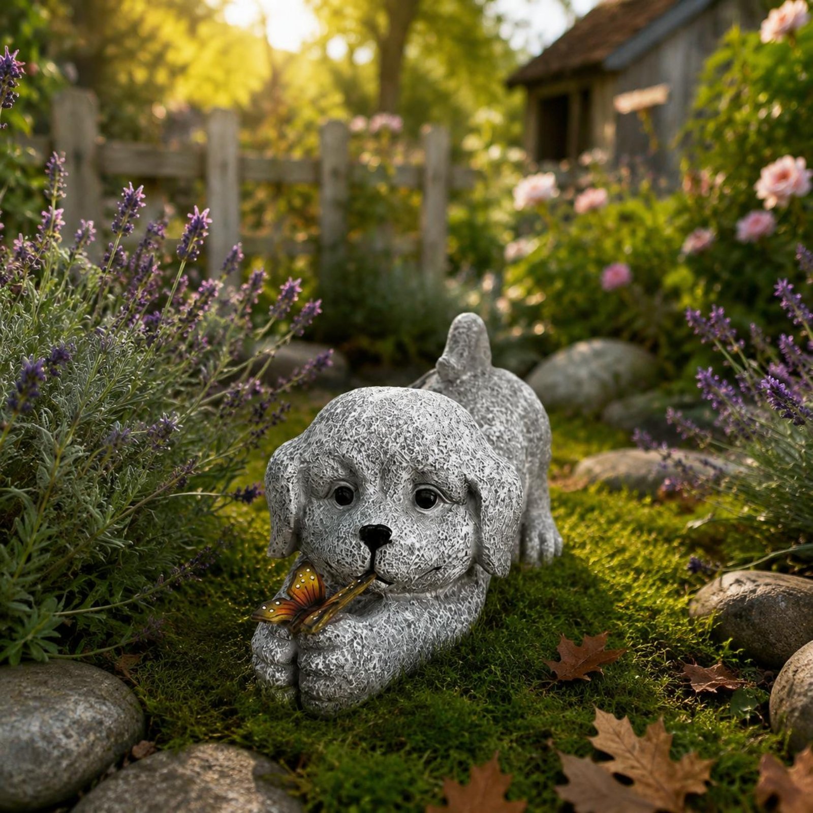 รูปปั้นสุนัขพลังงานแสงอาทิตย์  - Outdoor Lighting Yard Decoration บทวิจารณ์และราคา