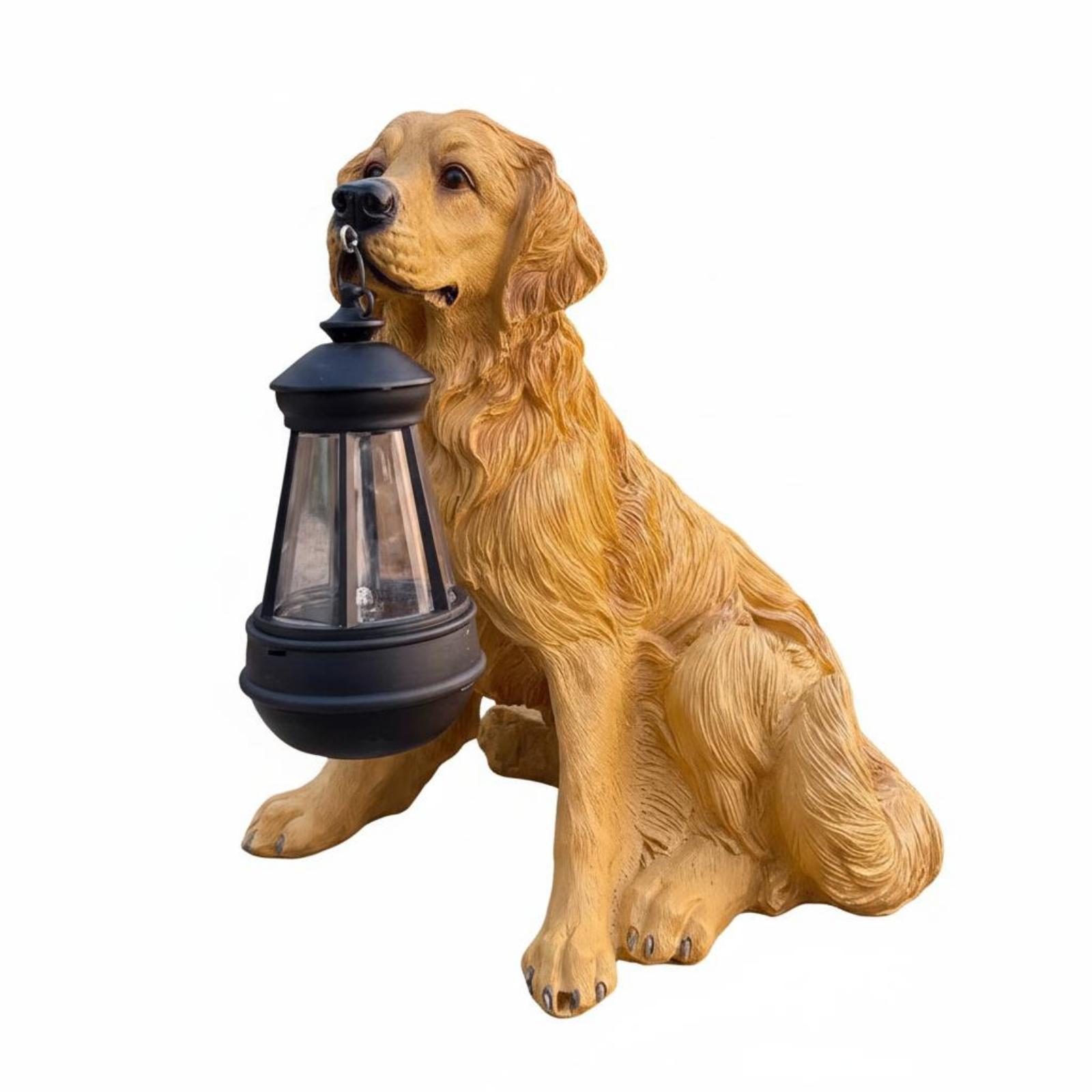 ประติมากรรมสุนัขเรซินตกแต่งสวน - Outdoor Lighting Yard Decoration บทวิจารณ์และราคา