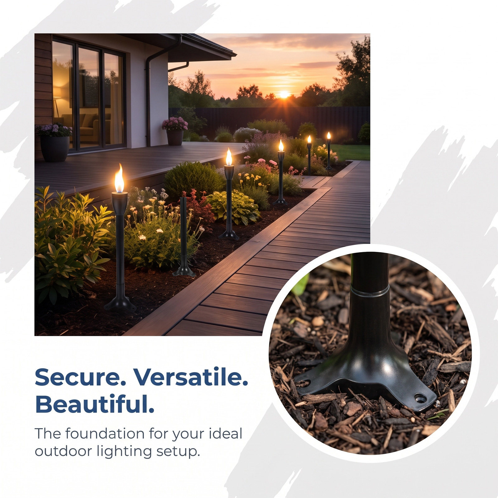 ชุดเสาไฟสวน 6 ชิ้น พร้อมอุปกรณ - Outdoor Lighting Ground บทวิจารณ์และราคา